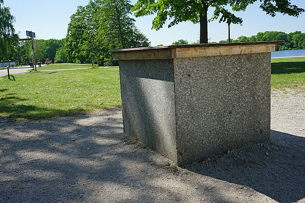 Grundstein des "Deutschen Stadions" Grundstein des Deutschen Stadions