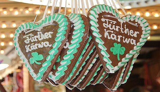 Lebkuchenherzen mit Michaelis-Kirchweih Aufdruck