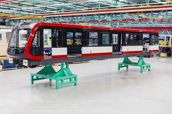 Der G1 in der Fertigungshalle.