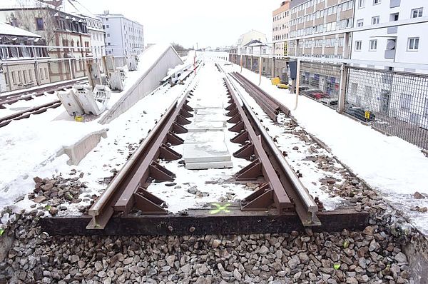 Bauarbeiten Muggenhof am 15.02.2021