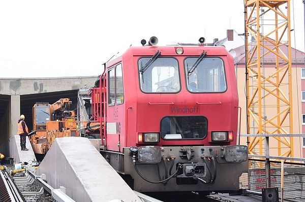 Bauarbeiten Muggenhof am 01.02.2021