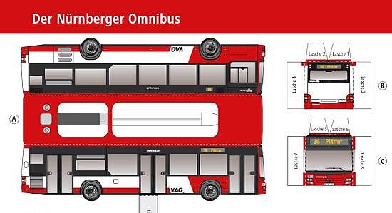 Basteln papier bus aus Auto aus