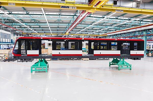 Der G1 in der Fertigungshalle.
