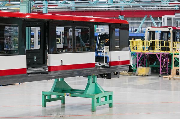 Der G1 in der Fertigungshalle.