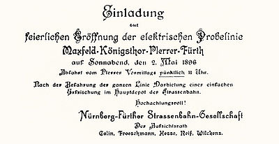 1869-Einfuehrung-elektrischer-Stassenbahn-nuernberg-vag