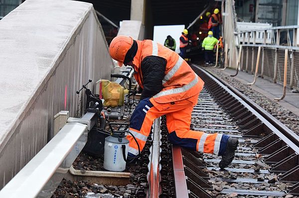 Bauarbeiten Muggenhof am 01.02.2021