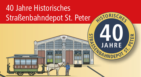 40 Jahre Historisches Straßenbahndepot Logo