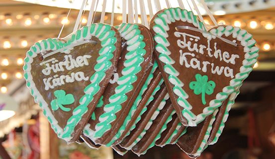 Lebkuchenherzen mit Michaelis-Kirchweih Aufdruck